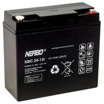 Akumulator NERBO NBC 24-12i (12V 24Ah)